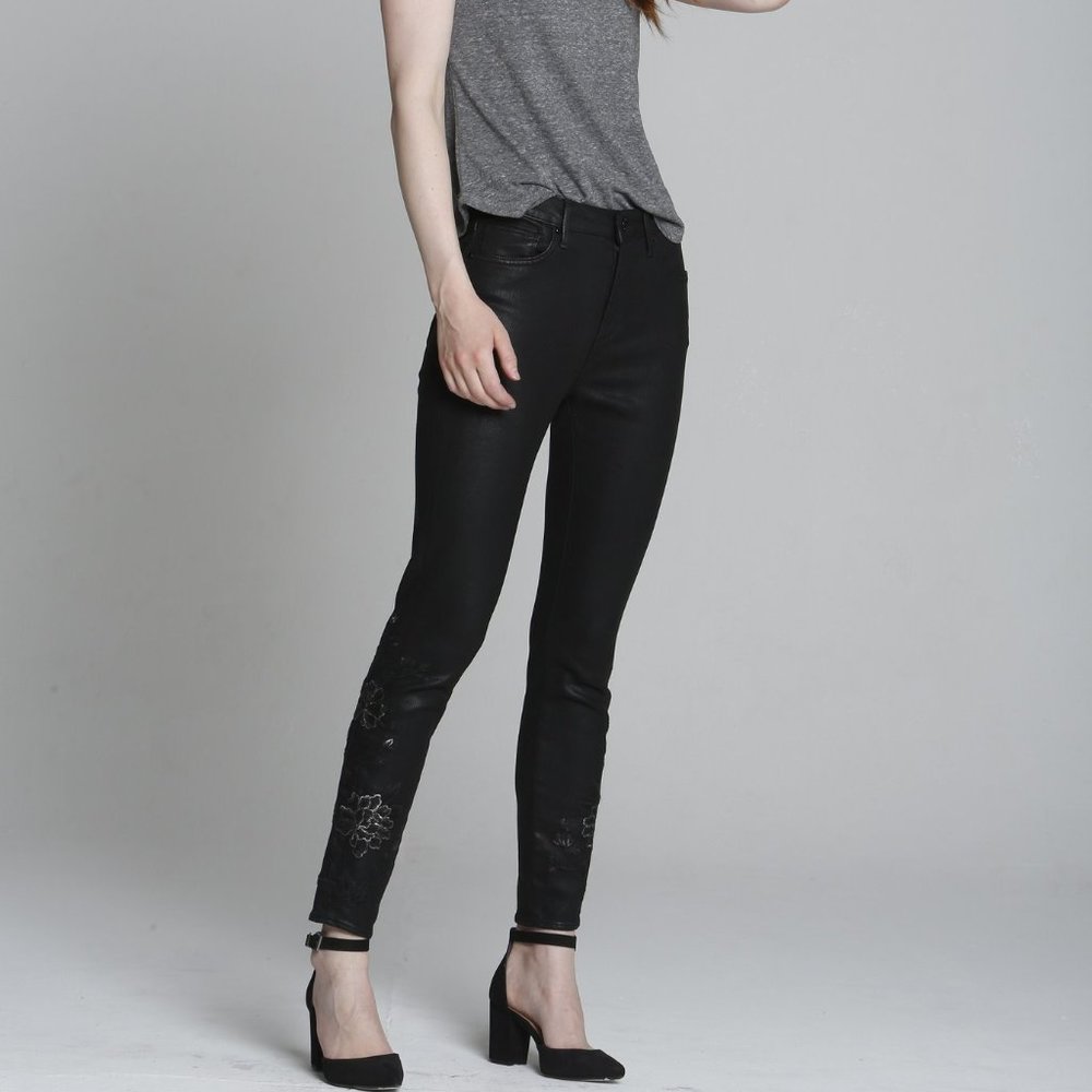 Driftwood GISELLE Skinny Black Coated Jean's 26NWT